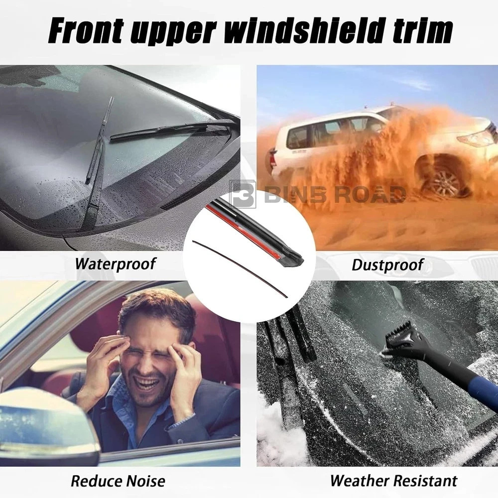 Front Upper Windshield Moulding Seal 51317061967 Compatible with E90 E91 320i