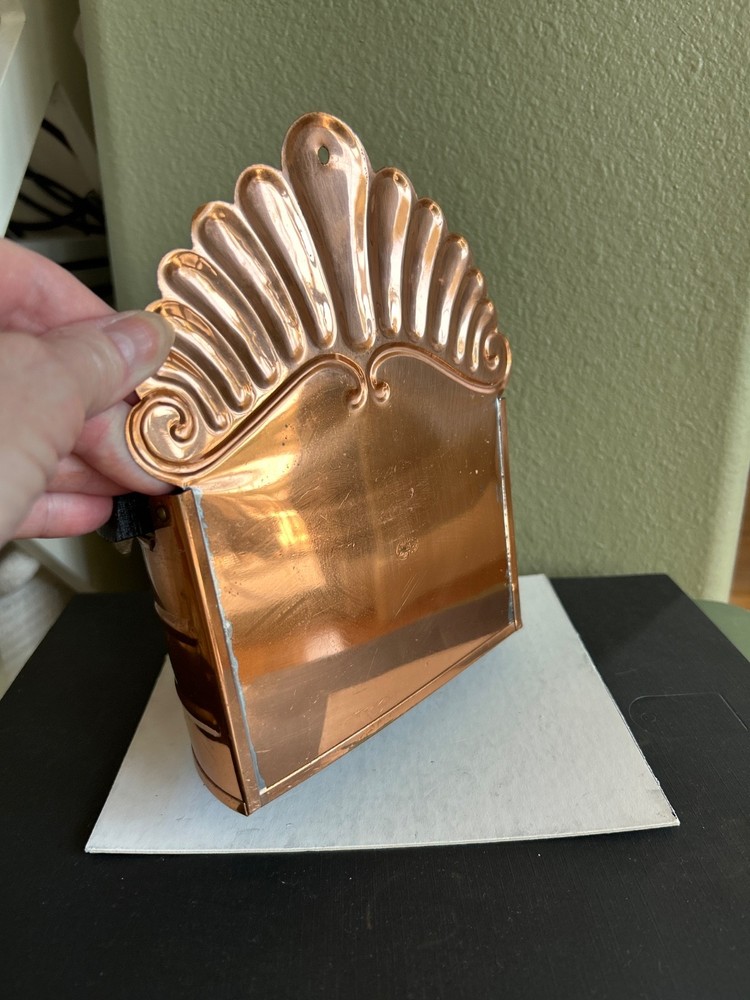 Copper Wall Salt Cellar Box Plastic Lining