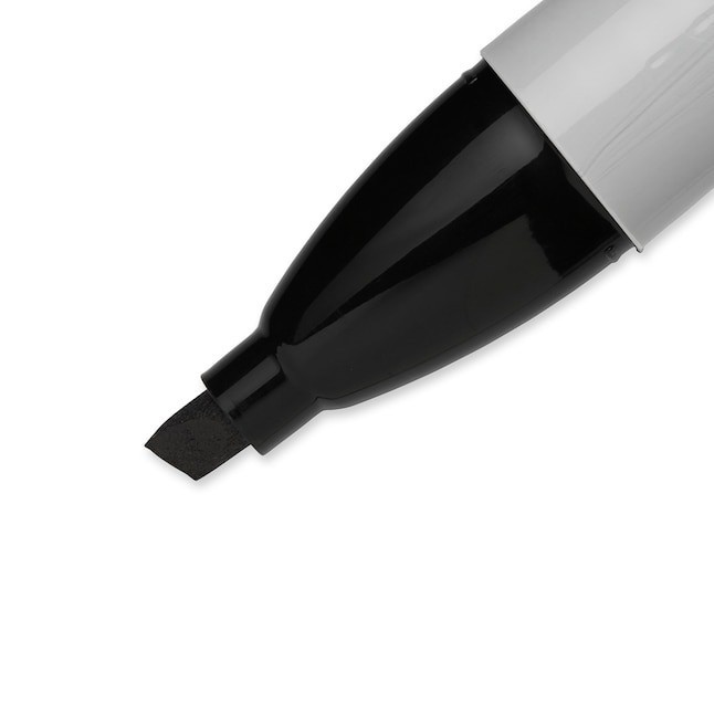 SHARPIE KING SIZE LARGE FELT CHISEL TIP PERMANENT BLACK MARKER !!!!!!!!!!!!!!!!!
