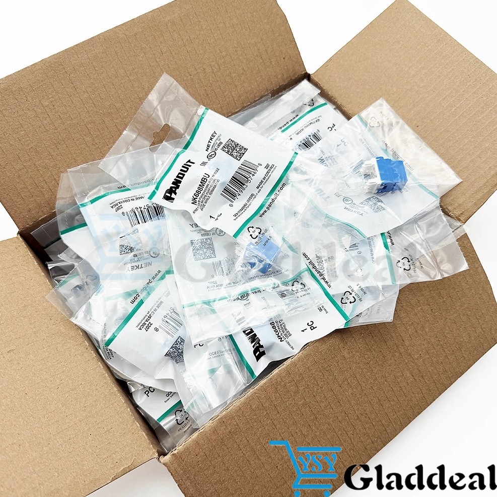 For Panduit NetKey NK688MBU Cat6 Keystone Jack Blue Module BOX OF 50
