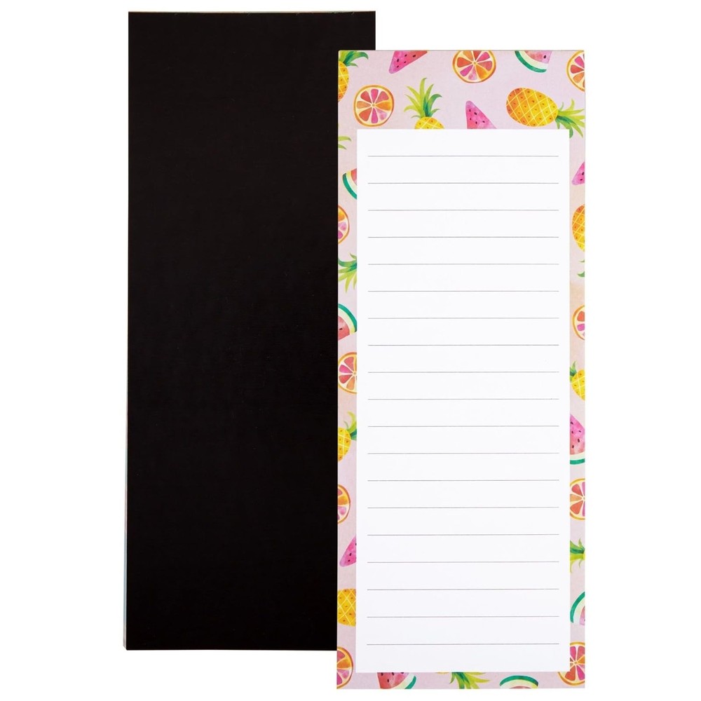 Magnetic Shopping List Pad For Refrigeor, 6 Pads 60 Sheets, Fruit Theme
