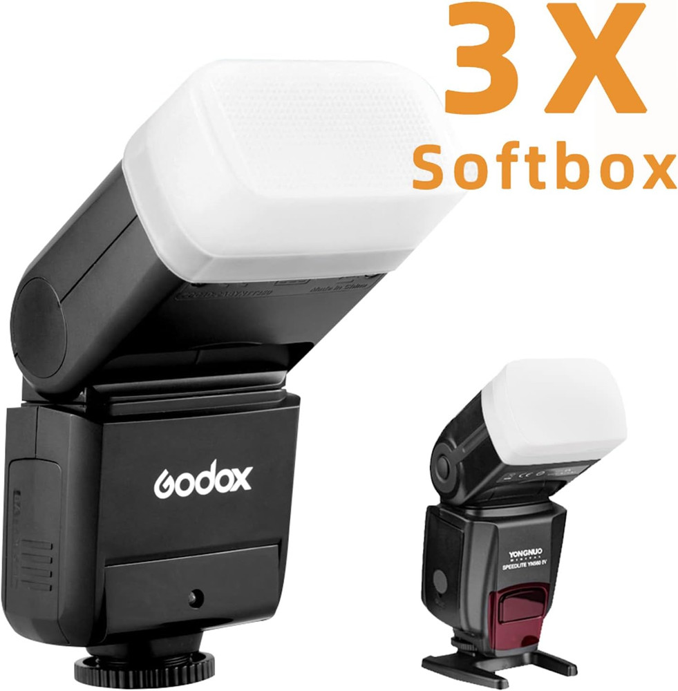 Flash Diffuser for Speedlight [3-Pack], Compatible with Canon 560 565EX 580EX An