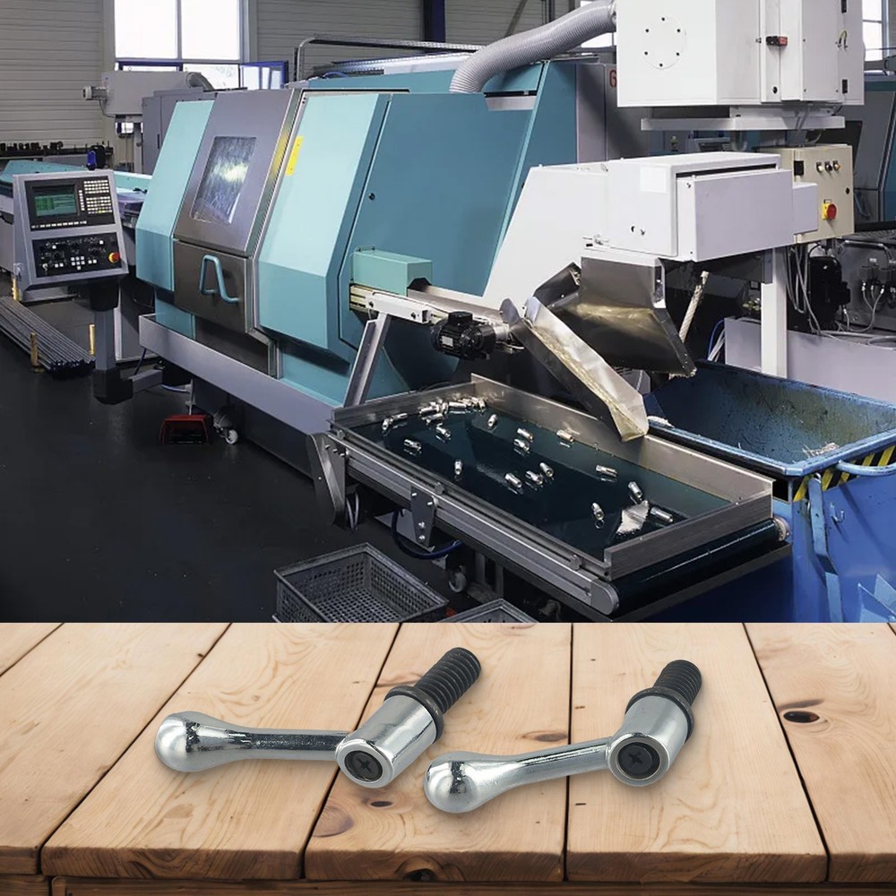 For Bridgeport Compatible 2PC Thread Adjustable Milling Machine Handle