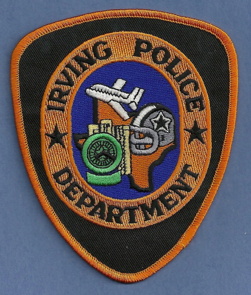IRVING TEXAS POLICE SHOULDER PATCH