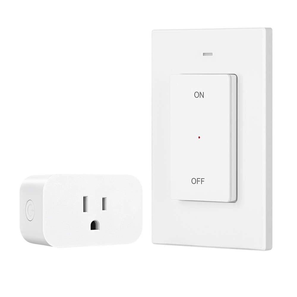 DEWENWILS Remote Control Outlet Wireless Wall Mounted Light Switch Plug in