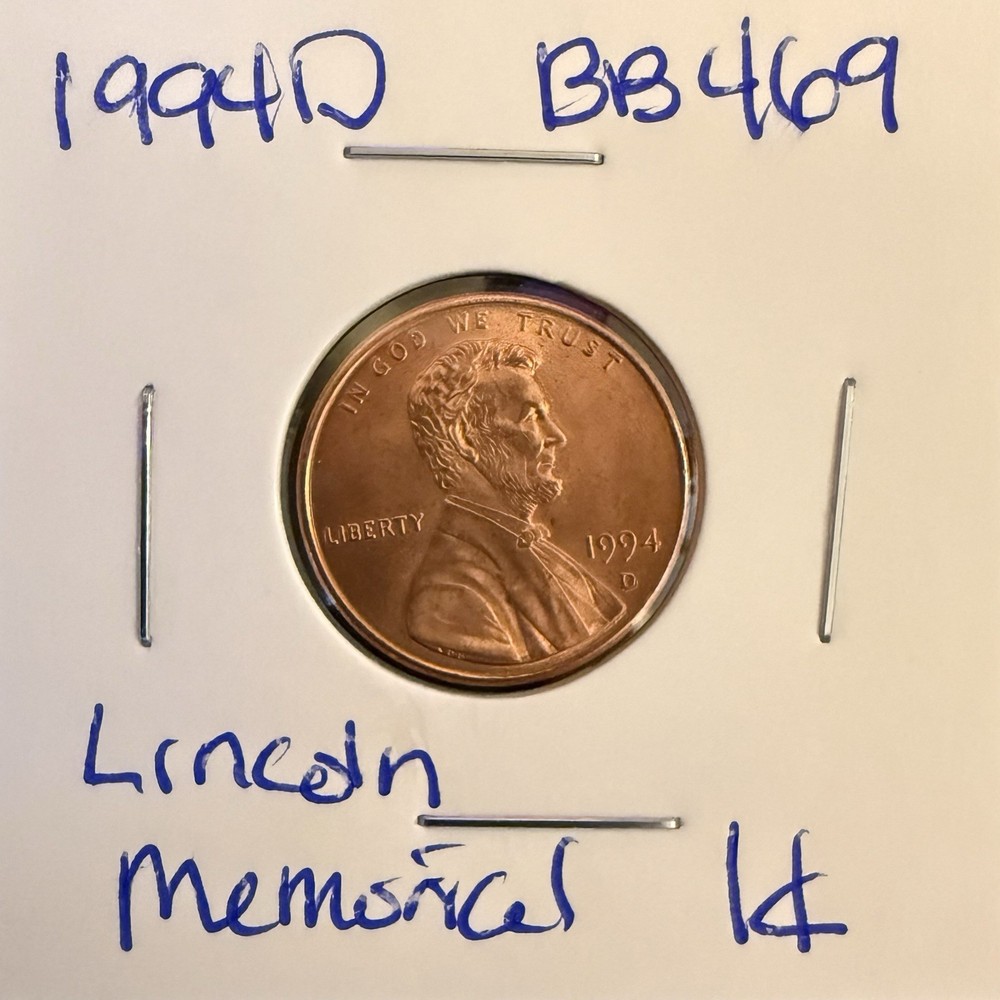 1994-D 1C Lincoln Memorial Cent RD USA BB469
