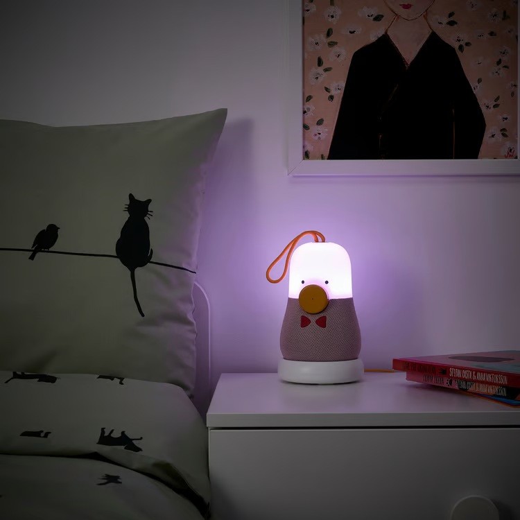 IKEA VAPPEBY PEANUT SHAPE PINK BLUETOOTH SPEAKER 7"