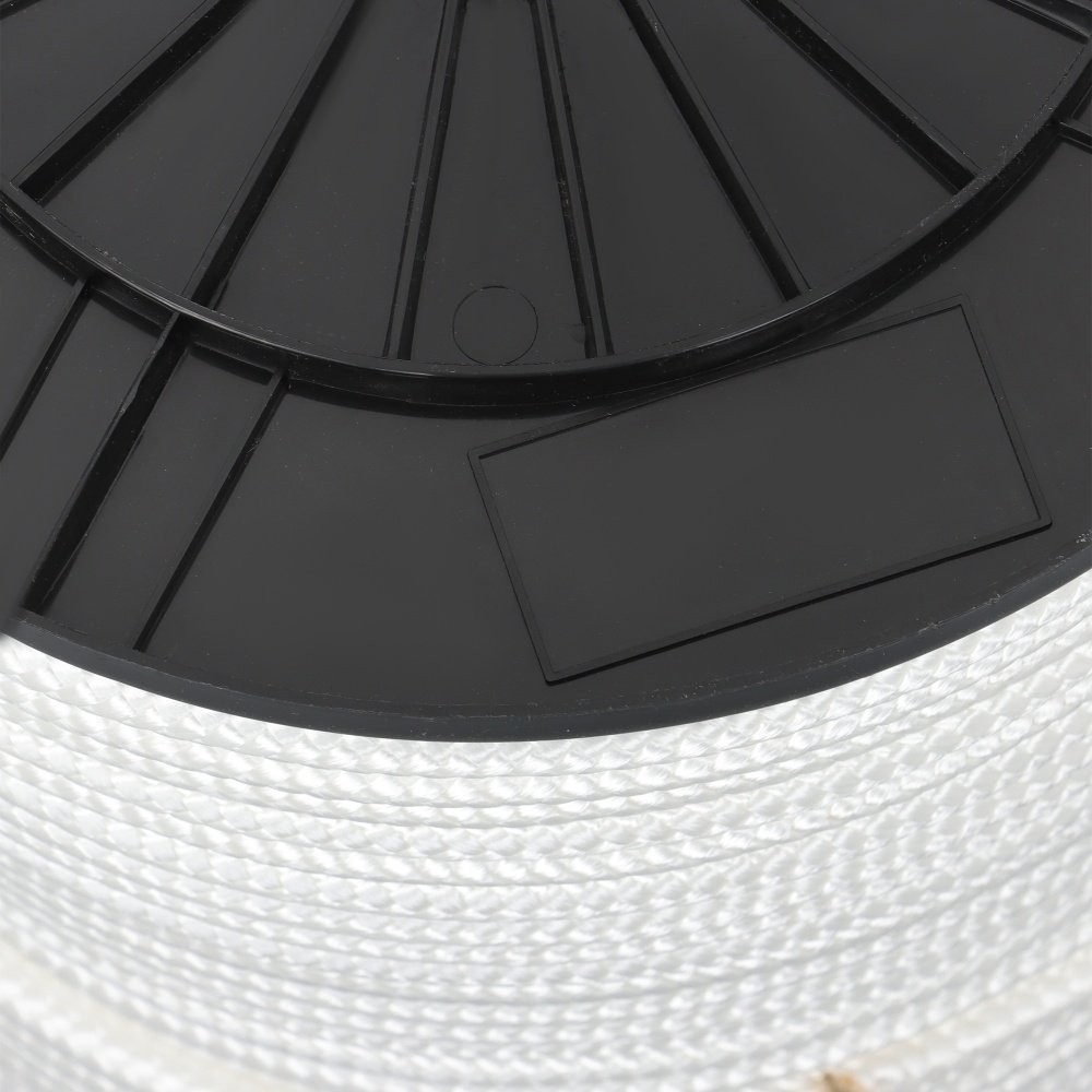 Multipurpose White Nylon Rope Sturdy Spool Solid Braid Knot Rope 3/8" × 500'
