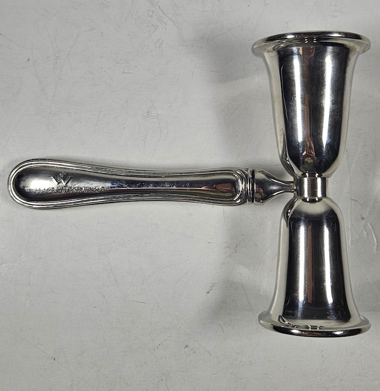 Wallace Silversmiths Silverplate Handled Double Cocktail Jigger