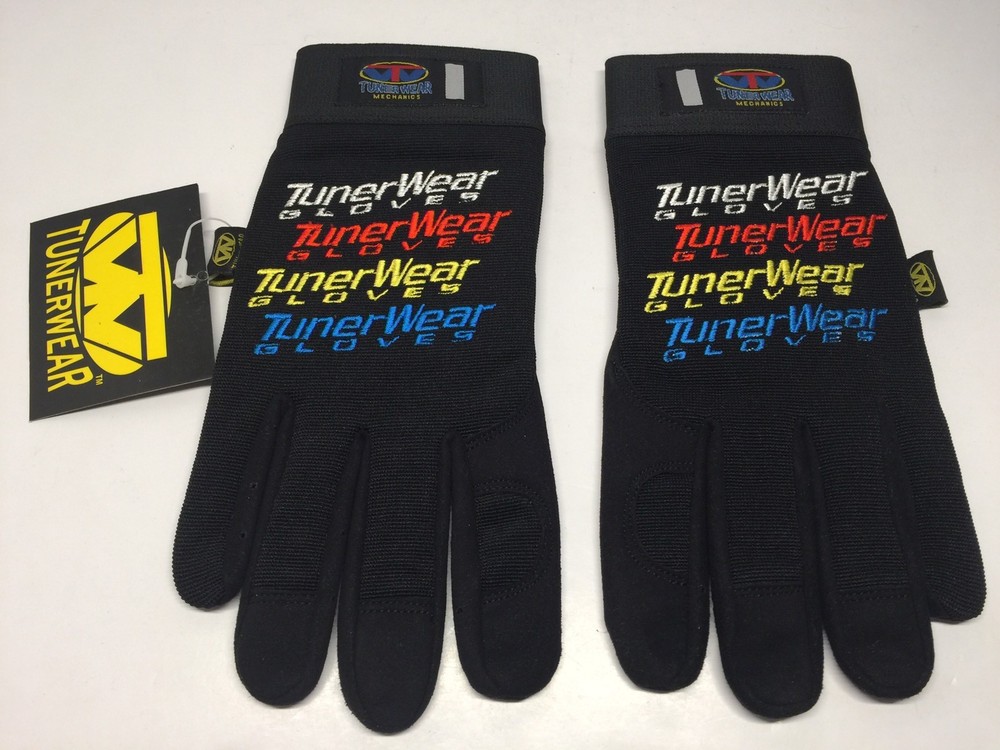 TUNERWEAR 111409 Mechanics Gloves Size 9 Medium