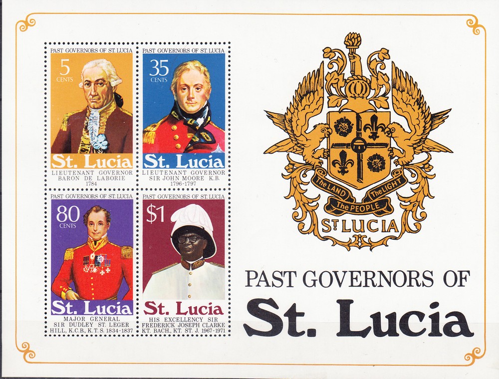 W SAINT-LUCIA 0362a PAST GOVERNORS