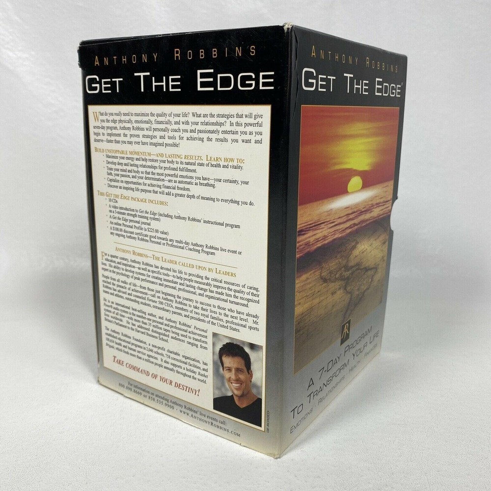 Anthony Robbins GET THE EDGE Audio CD Set 7-Day Program to Transform Your Life