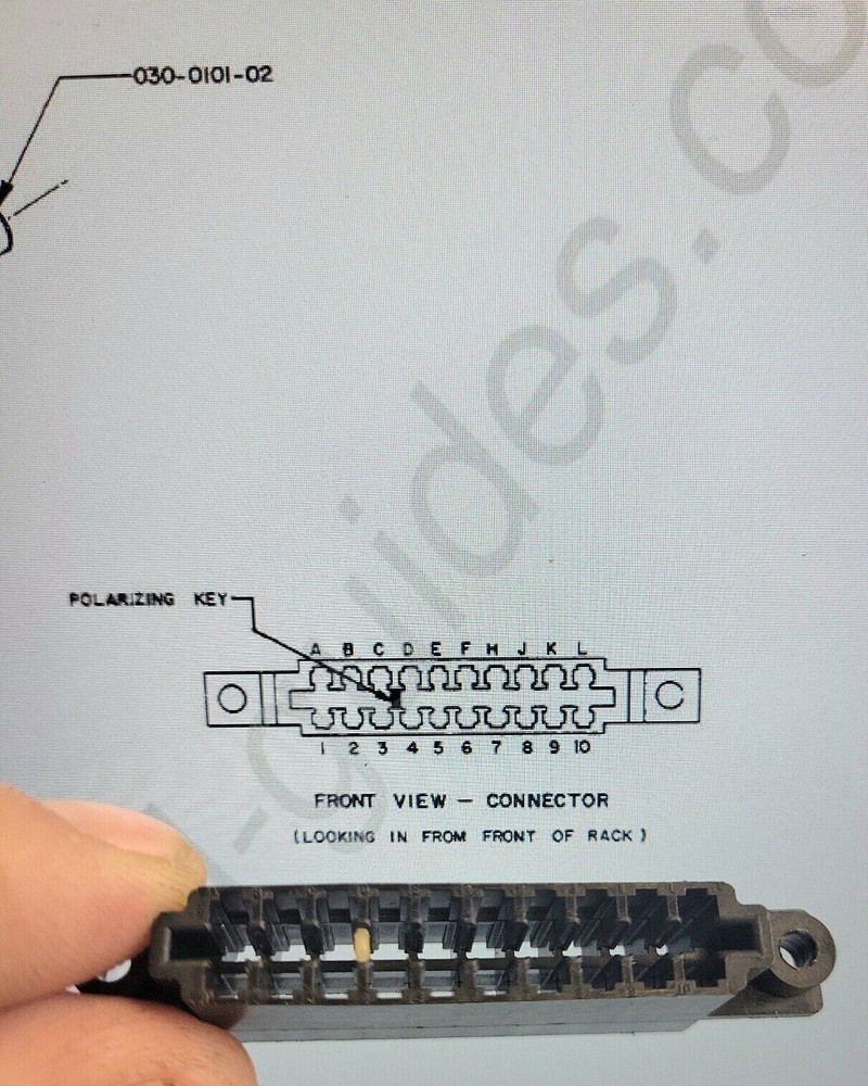 Bendix KING 36 pin tray connector & 30 Molex Split Pins King w/ Polarizing Key