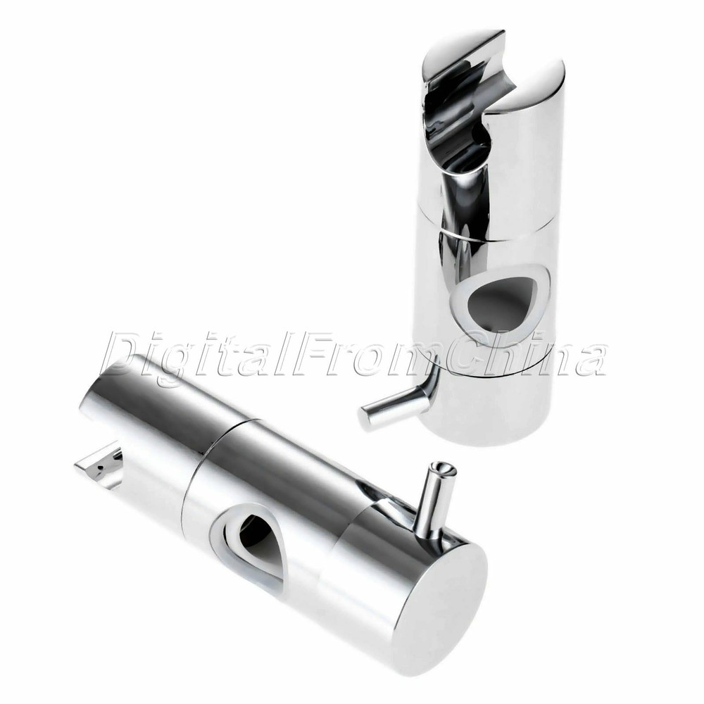 Silver Shower Head Bracket Held Holder Slide Bar Track Bath Home Hotel Hostel