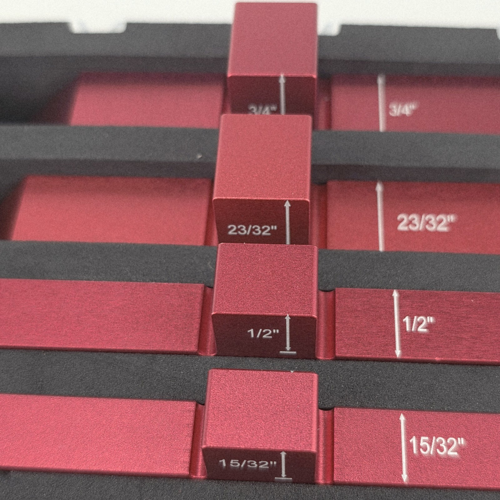 14pcs Aluminum Router Table Setup Bars Precision Setup Blocks Height Gauge Set