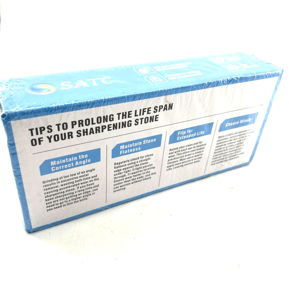 S SATC 710-E Knife Sharpening Stone 2 Side Grit 1000/6000