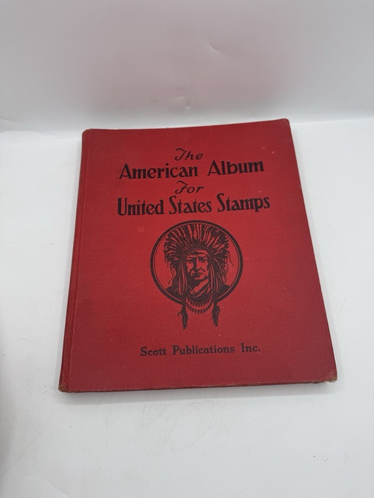 Scott American Album for United States Stamps W/Stamps Amelia Earhart, SIGNED
