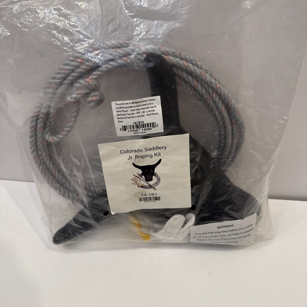 The Junior Roping Kit | Complete Kids Rodeo Set | Practice Dummy Steer Head, ...