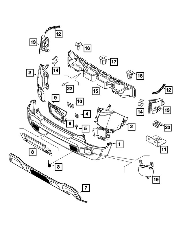 Genuine Mopar Sensor Mounting Bracket Right 68623662AA