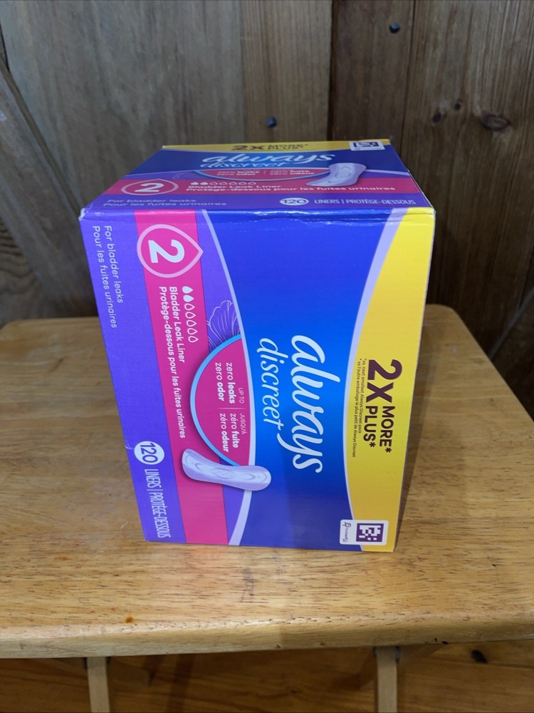 Always Discreet Incontinence Liners, Very Light Absorbency Regular Length 120 Ct