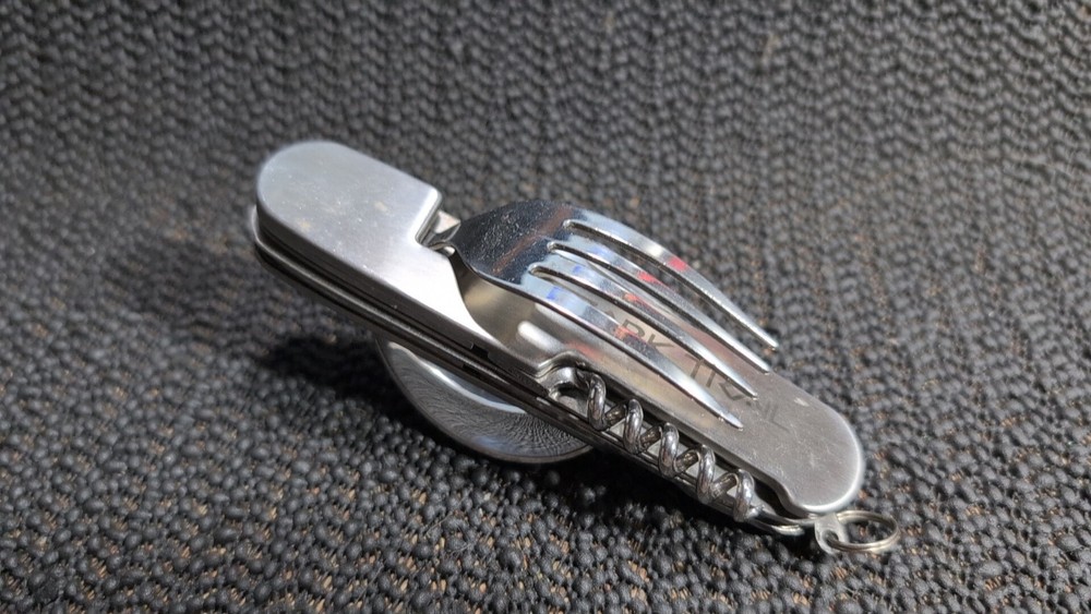 Ozark Trail multi tool camping boy scout fold knife spoon fork