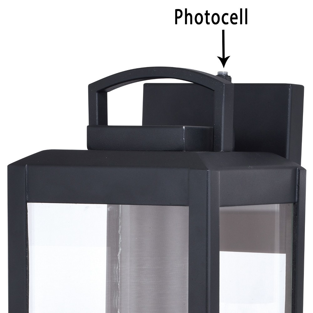 Kinzie 1-Light Outdoor Wall Sconce in Transitional and Rectangular Style 16.75