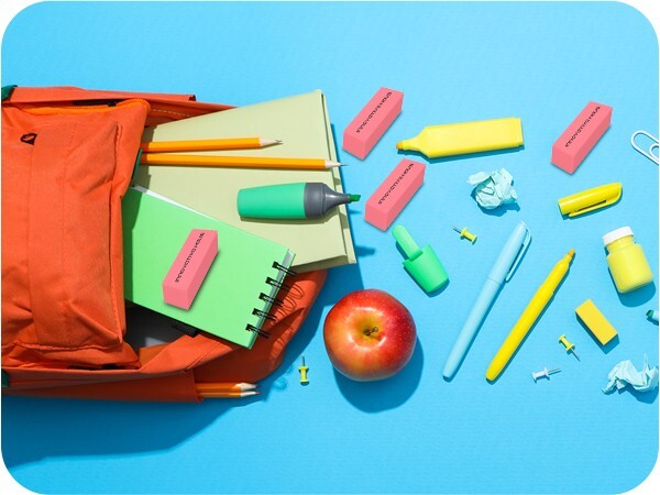 Pink Erasers Bulk - Latex Free - Smudge Resistant - Large Pink Eraser - Big Size