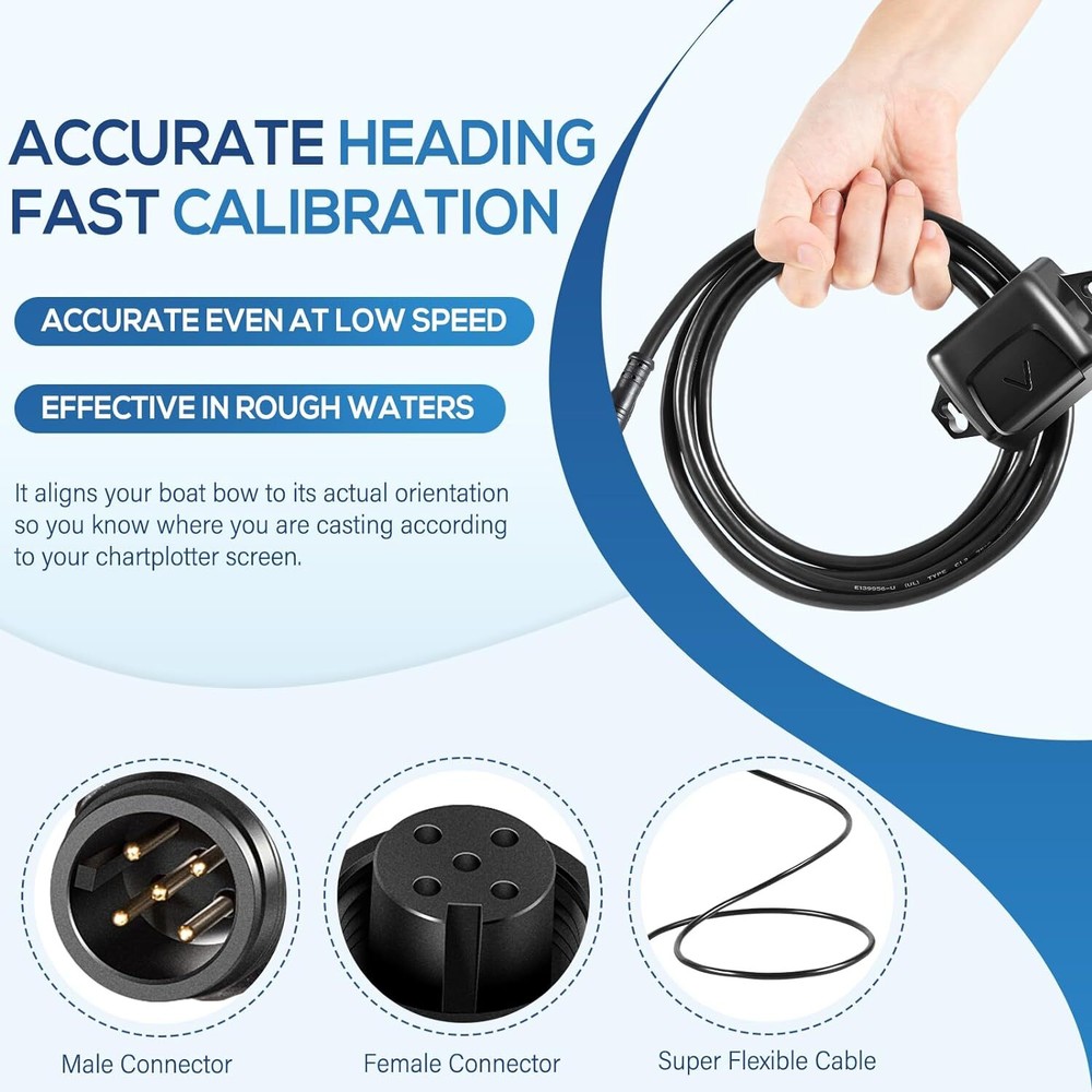 010-11417-10 Replace for Garmin echoMAP Three-Axis Compass Heading Boats Sensor