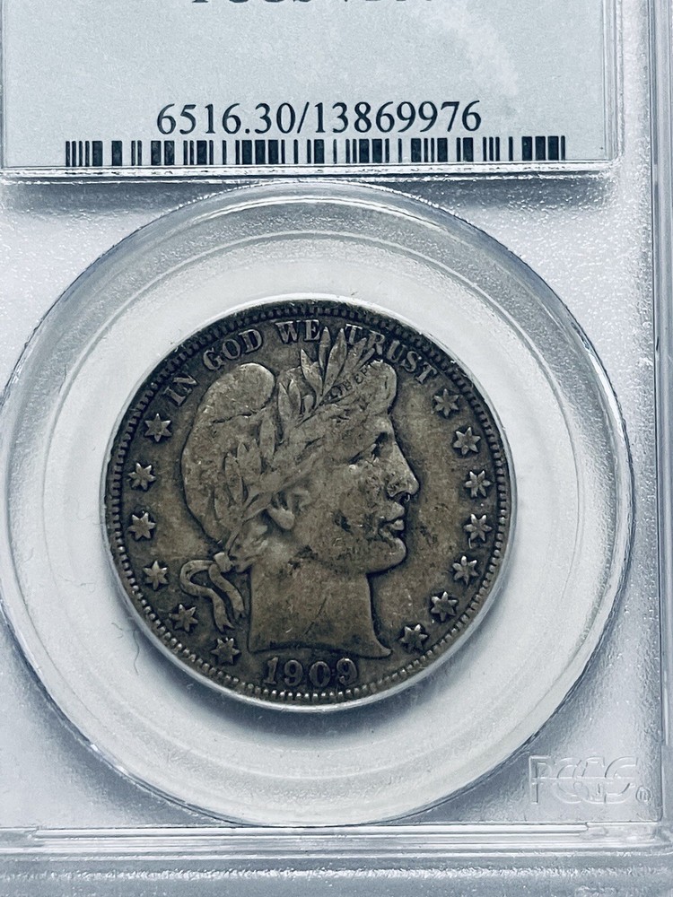 1909 Barber Half Dollar PCGS VF30