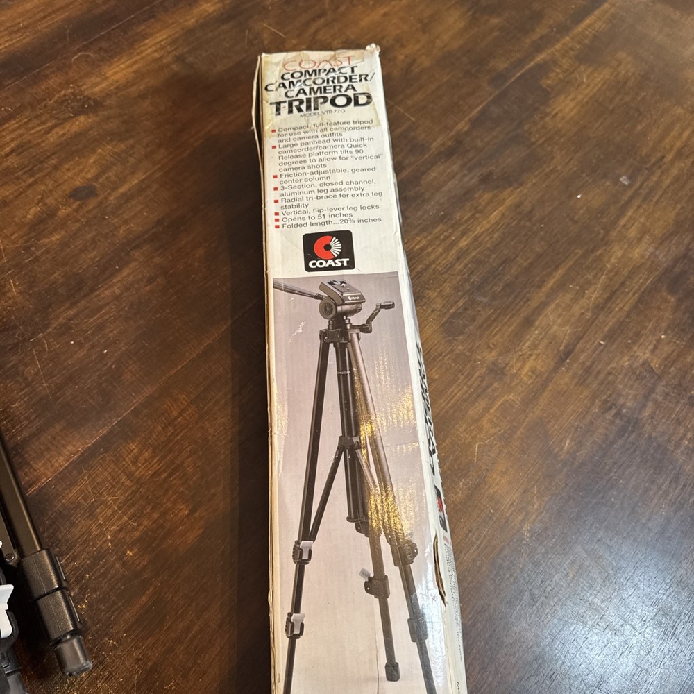 Coast Compact Camcorder/Camera Tripod Model VTR-77G