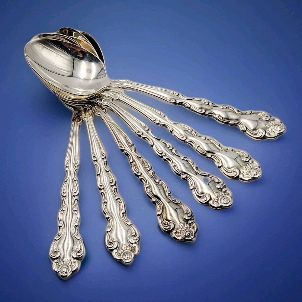 ONEIDA Community Beethoven Silverplate Baroque Vintage Set 6