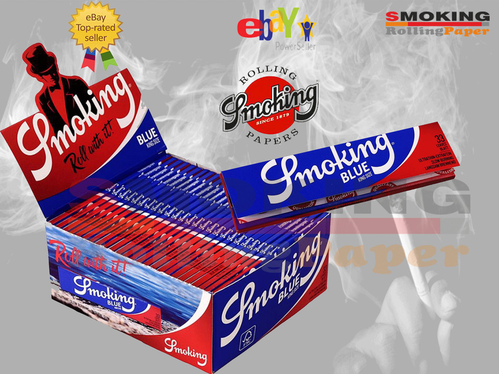 Cartine SMOKING® Scatola King Size Blu Da - 50 Libretti