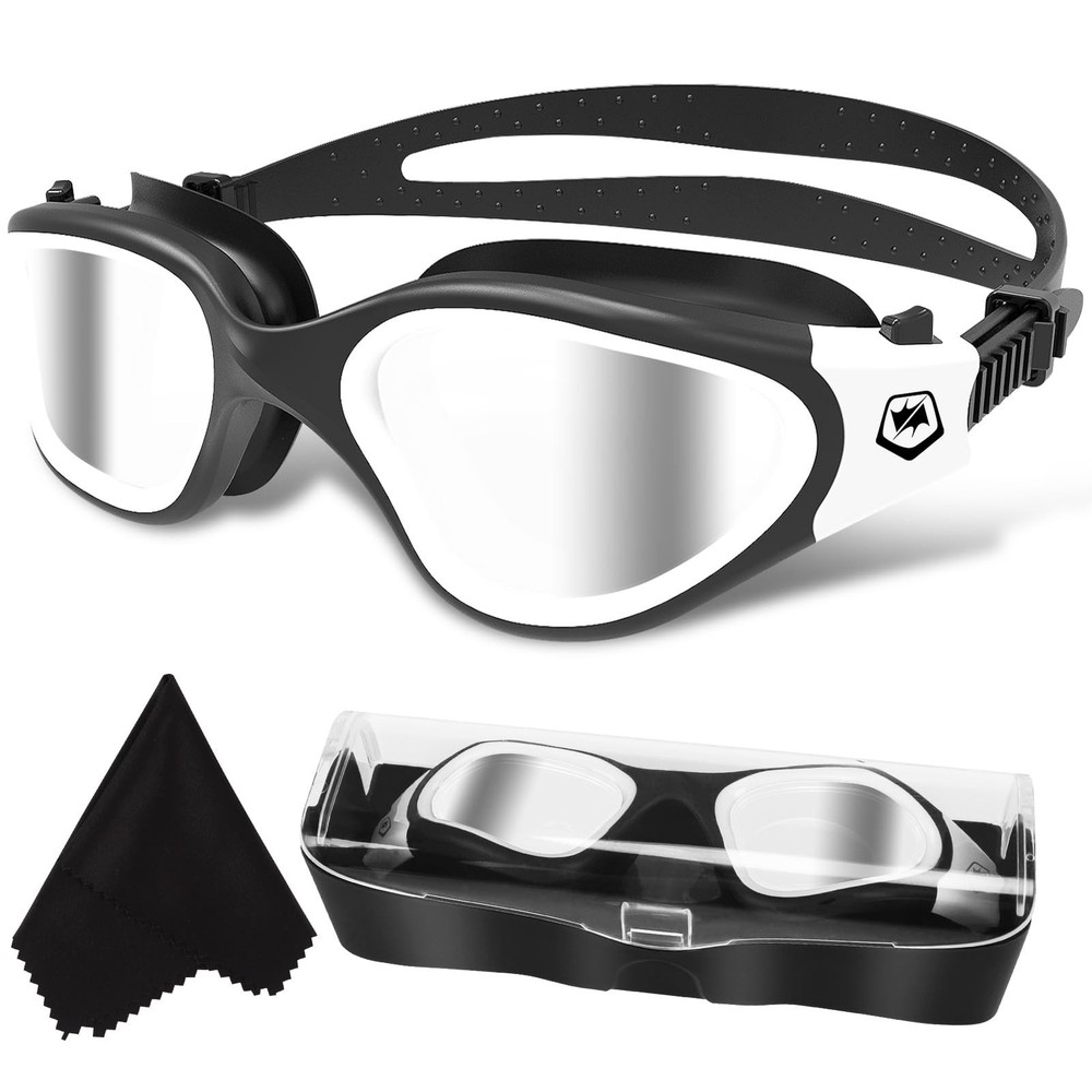 WIN.MAX Polarized average size, Black&white/Silver Mirrored Lens