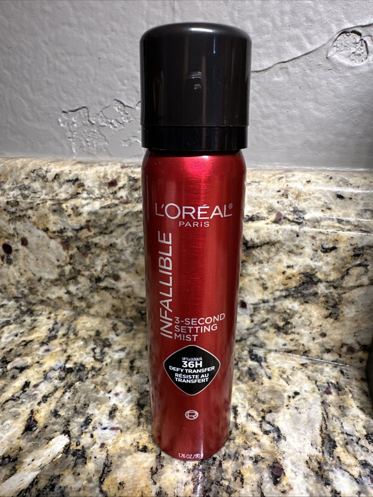 L'Oreal Paris Infallible 3-Second Setting Spray Mist, Microfine Mist 1.76oz NEW