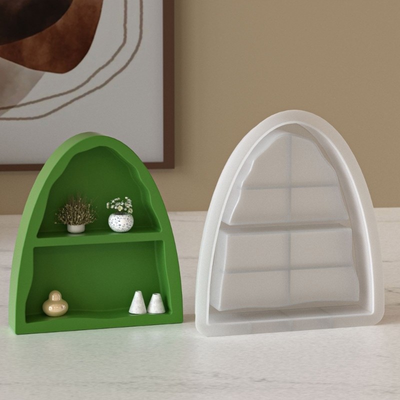 Double Section Arch Mould for Epoxy Resin Projects Storage Organization
