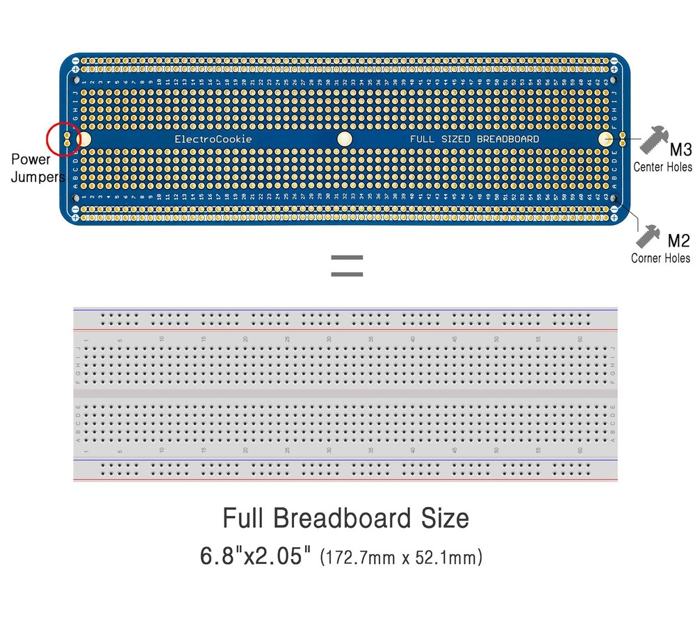 Large PCB Prototype Board Kit Solderable Breadboards for Electronics Projects...