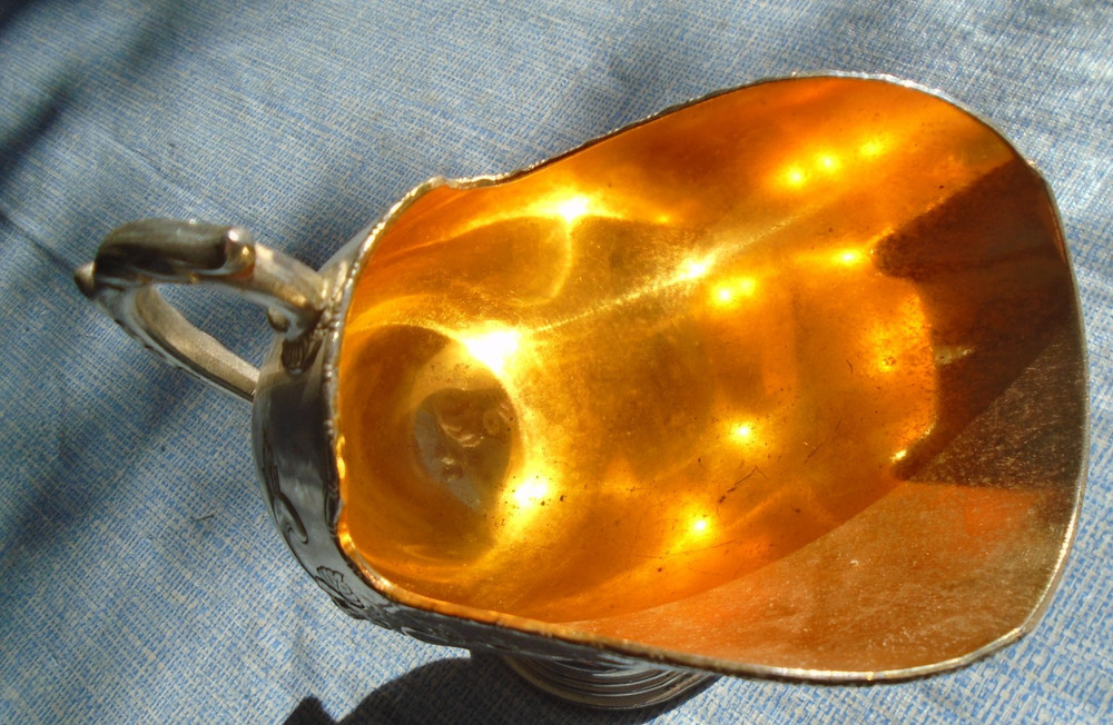 Sugar Scuttle Bowl Raimond Japan Silver Plate Vintage