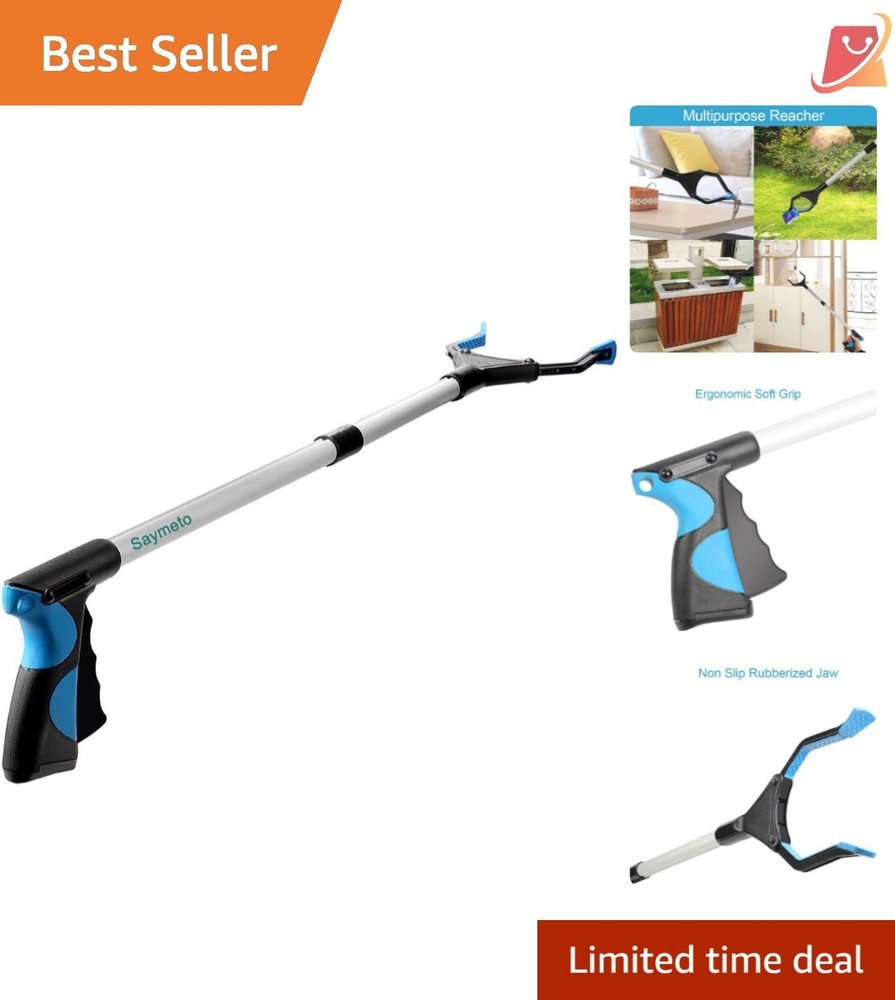 Effortless 32-Inch  Tool with Foldable Design for Elderly and Disabled