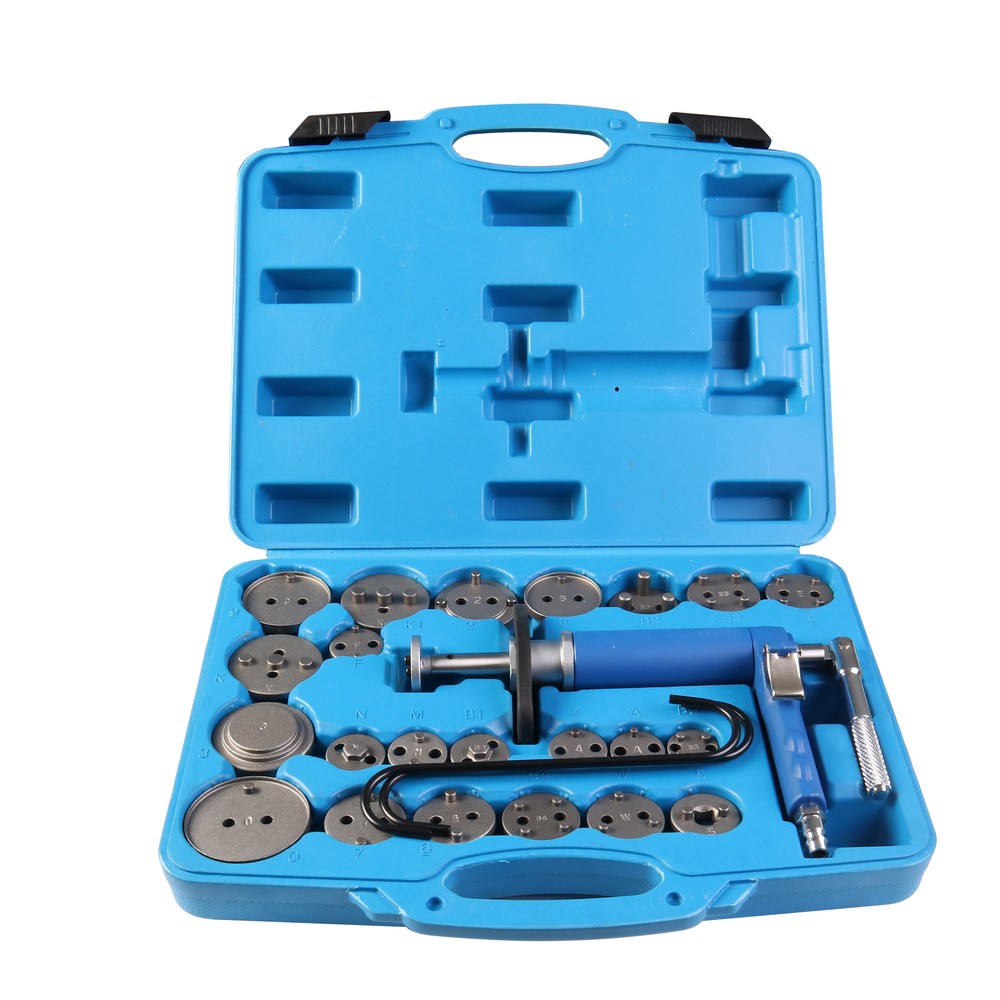 Pneumatic Disc Brake Caliper Piston Pad Compressor Wind Back Tool & Pair Gloves