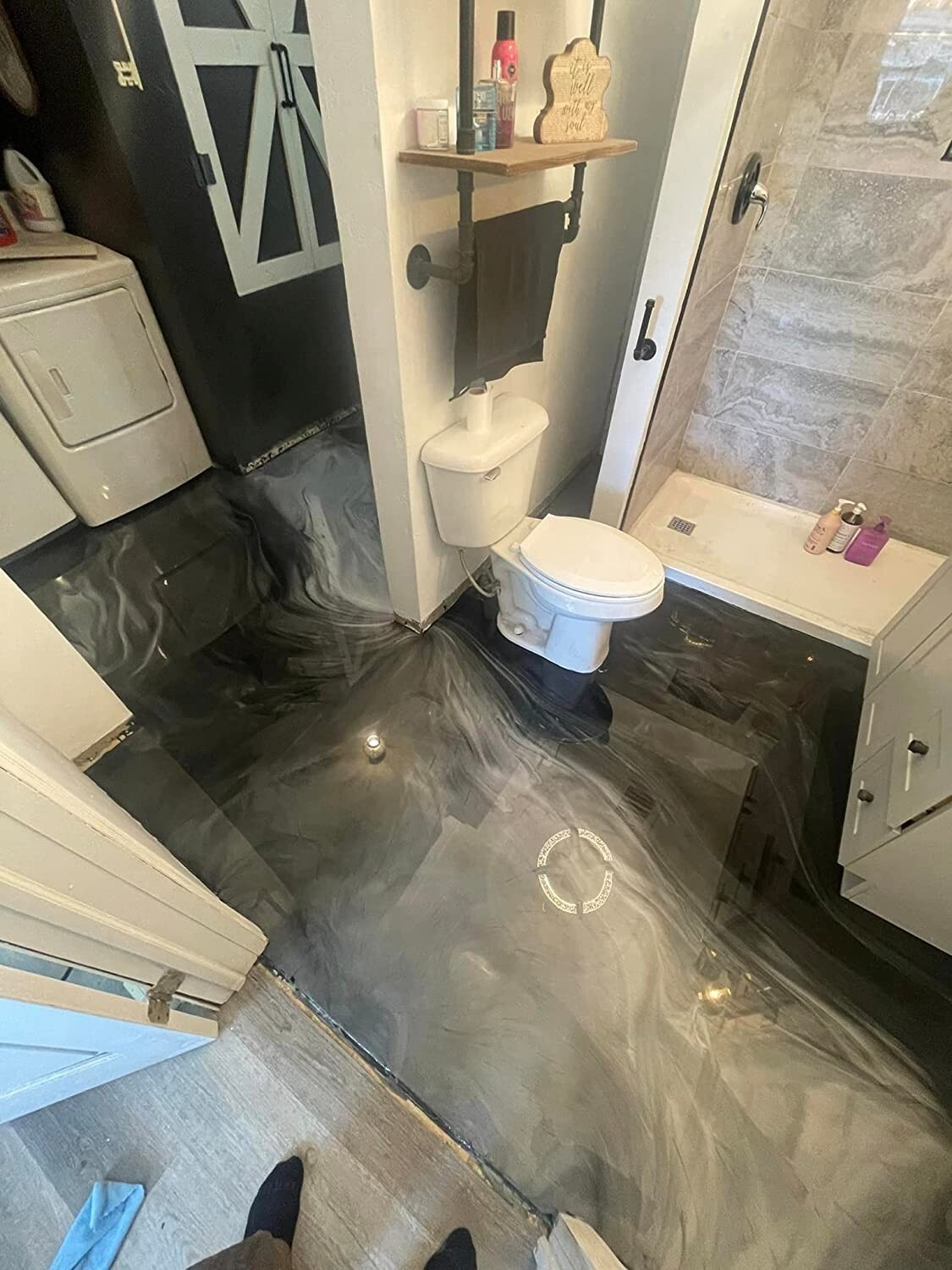 BP: Single Shot |100% Solids Epoxy Kit WHITE (3 Gal) Concrete, Wood & more!