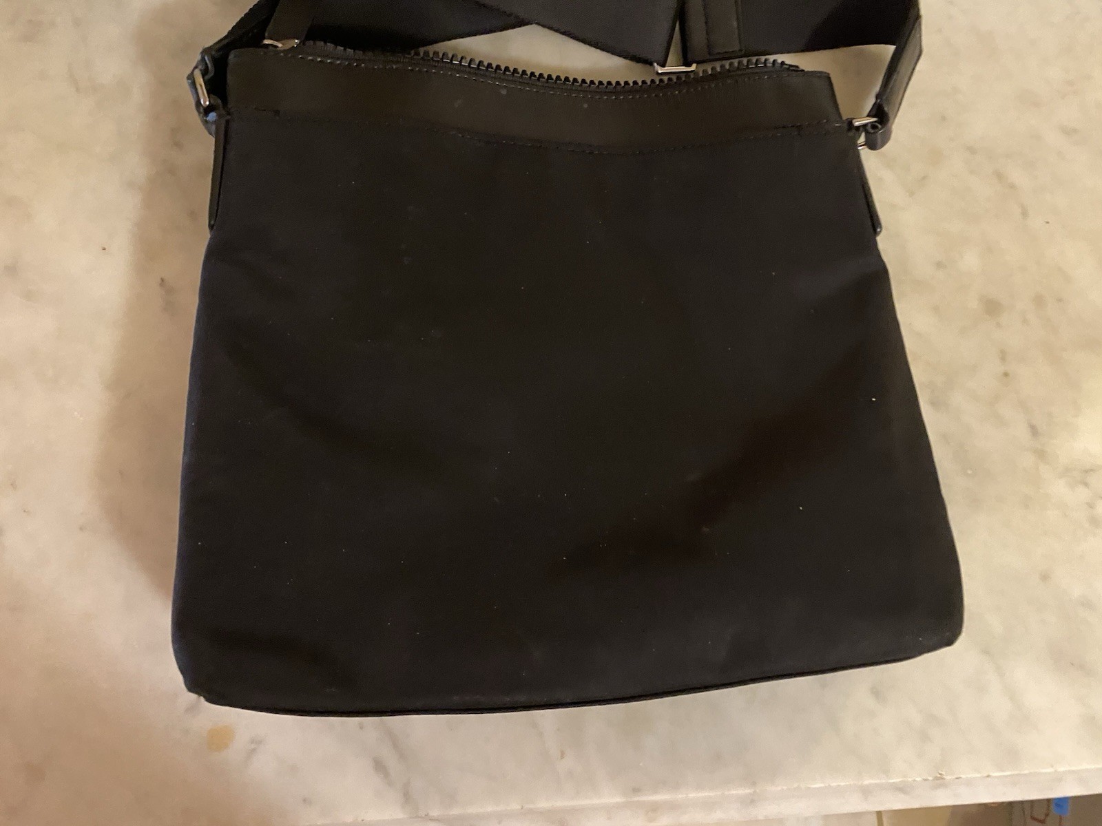 Michael Kors Black Nylon Jet Set Travel Crossbody Bag Silver Hardware