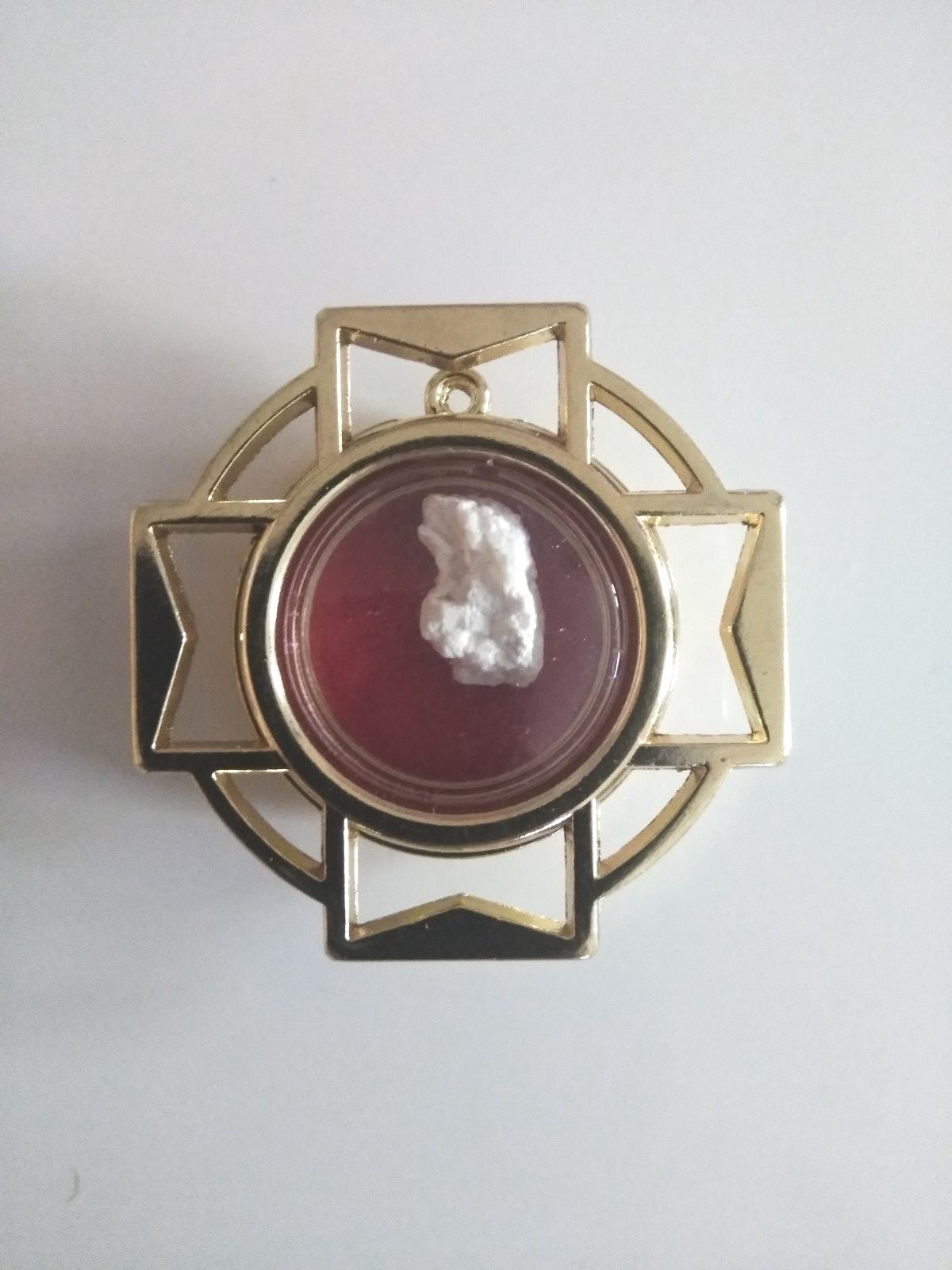 Relic St. Michael Archangel Stone Cave Shrine with Certificate