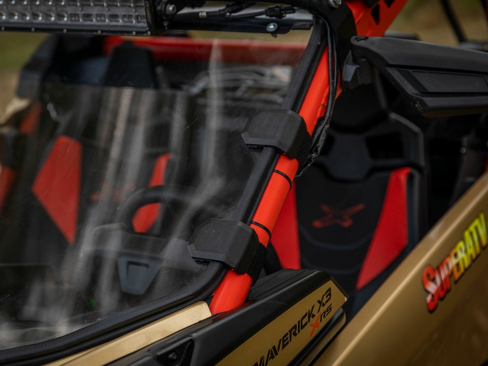 SuperATV Scratch Resistant Full Windshield for Can-Am Maverick X3 - Clear