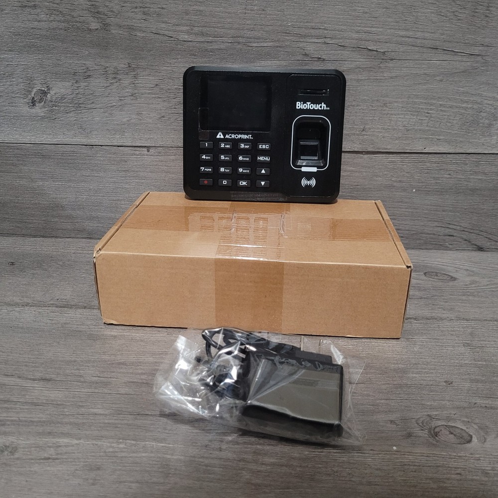 Acroprint BioTouch Time Clock Automatic Biometric Fingerprint