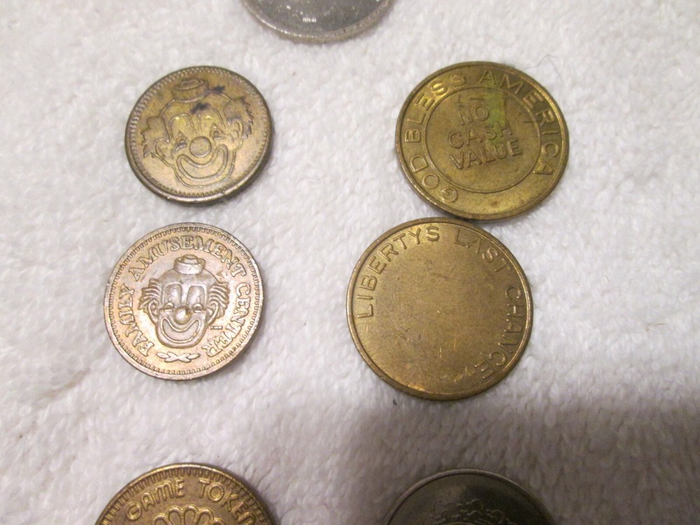 Arcade Video Game Tokens Mixed Lot