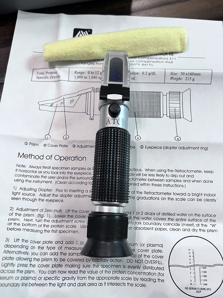 LW SCIENTIFIC Hand Refractometer ATC Automatic Temperature Compensation 311