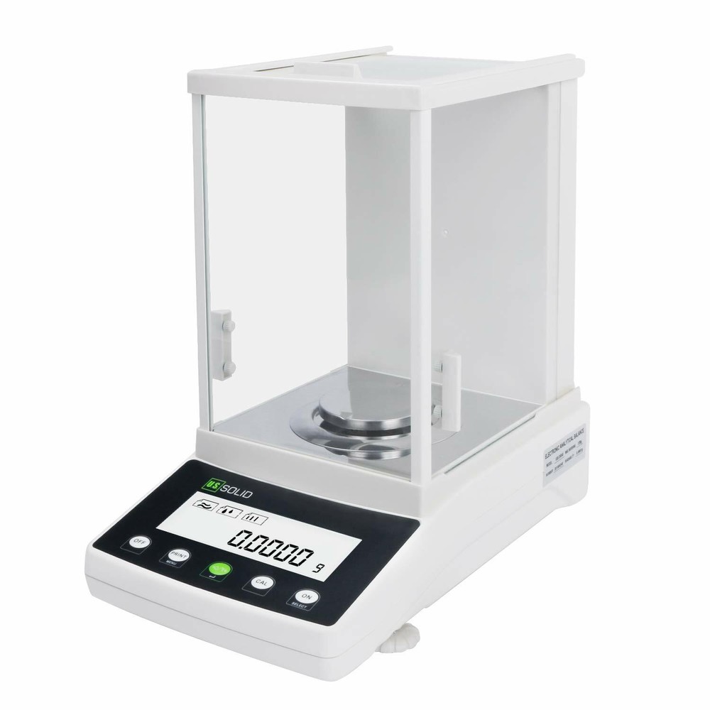 U.S. Solid 0.1mg Digital Precision Lab Electronic Analytical Balance 120x0.0001g