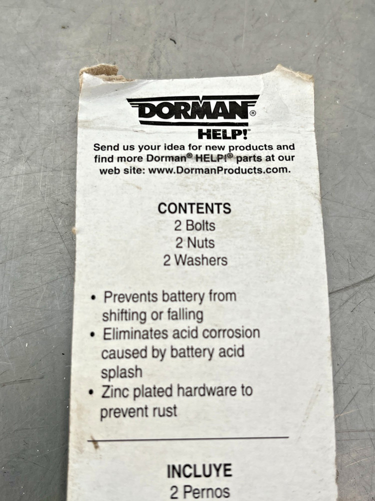 00583 Genuine Dorman BATTTERY HOLD DOWN KIT