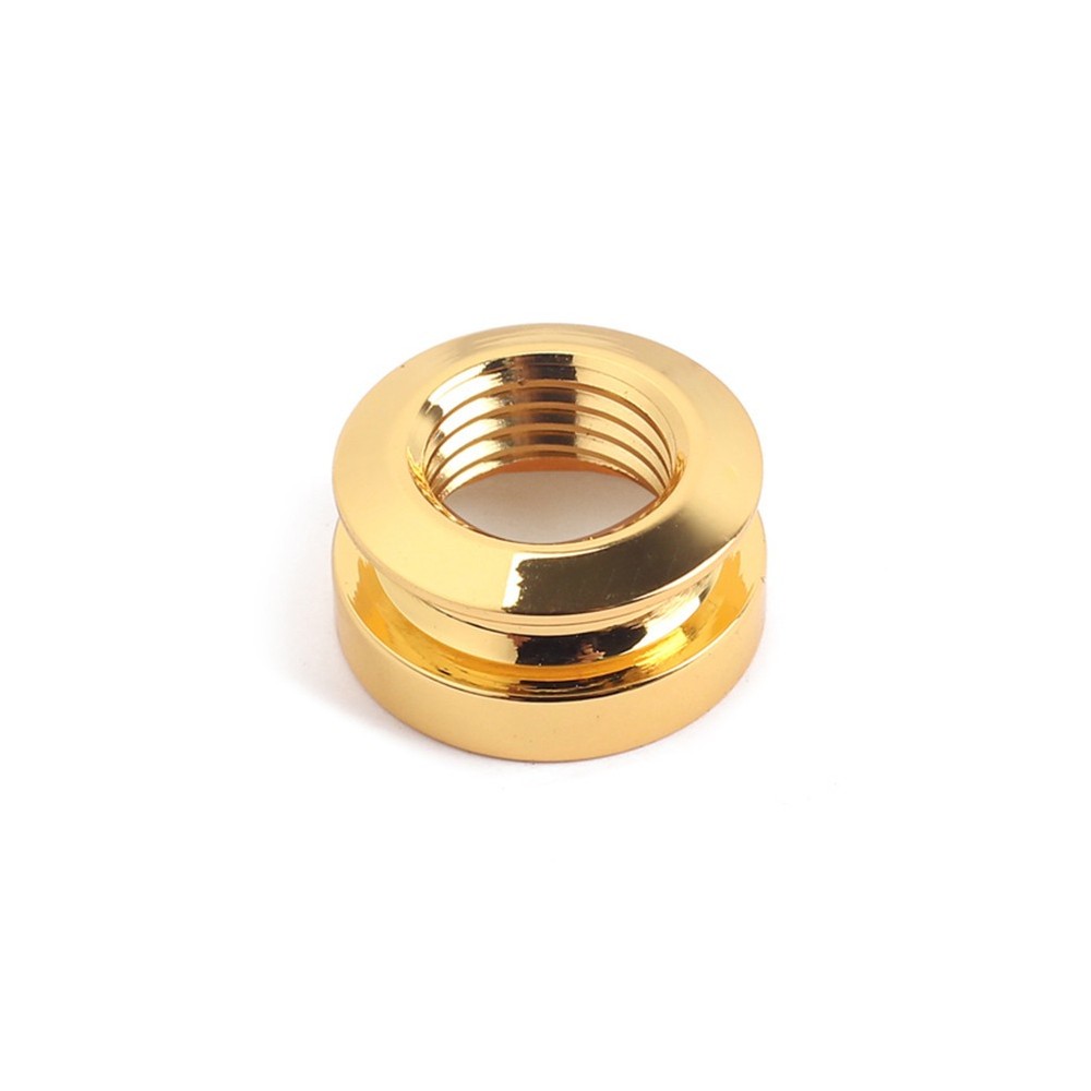 3 Pcs Guitar Strap Jack Endpin Adaptor Acoustic Button Gold Replacement