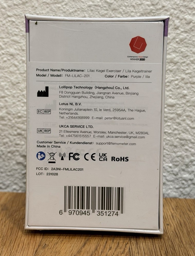 Femometer Kegel Lilac Smart Trainer Exerciser